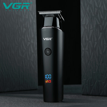 VGR Комплект машинки за подстригване Електрически тример за коса Безжичен подстригване на брада за мъже Бръснар Машина за подстригване за мъже Акумулаторна USB