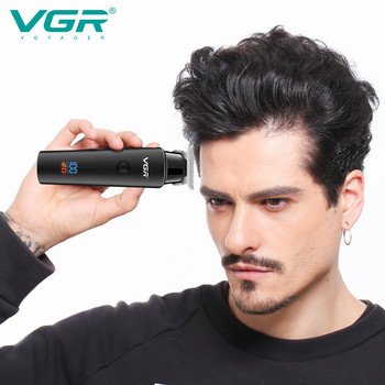 VGR Hair Clipper Set Electric Hair Trimmer Cordless Beard Grooming for Men Barber Hair Cutting Machine for Men Επαναφορτιζόμενη USB