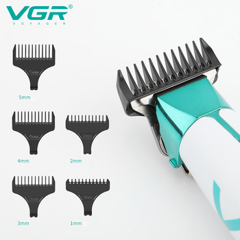 Оригинален VGR безжичен електрически тример за брада и коса за мъже Машина за подстригване Акумулаторна професионална машинка за подстригване