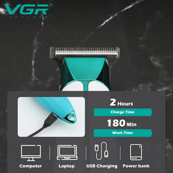 Πρωτότυπο VGR Cordless Electric Beard & Hair Trimmer For Men Επαναφορτιζόμενη Επαγγελματική κουρευτική μηχανή