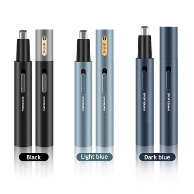 Mașină electrică de tuns pentru nas Tub de aluminiu Corp de tăiat arc arc Reîncărcabilă prin USB cu dispozitiv de tuns sprâncene Instrument de îngrijire a persoanei