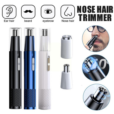 Trimmer electric pentru ras pentru nas, urechi, picioare, ingrijire sigura a fetei, aparat de tuns pentru nas, reincarcabil, pentru barbati.