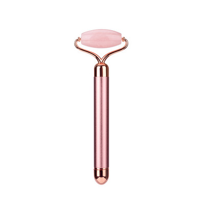 24K Gold Face Lift Beauty Bar Arcmasszírozó Görgő Elektromos Vibráló Rózsakvarc Bőrápoló Masszázs Készülékek Chin Slim Tool