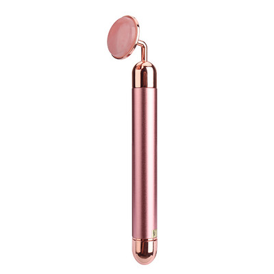 24K Gold Face Lift Beauty Bar Arcmasszírozó Görgő Elektromos Vibráló Rózsakvarc Bőrápoló Masszázs Készülékek Chin Slim Tool