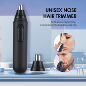 Nouă mașină de tuns pentru nas electrică, reîncărcabilă prin USB, impermeabilă, unisex, pentru păr facial, pentru tuns nas și urechi, mini mașină de ras