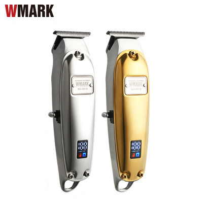 WMARK NG-2021B cu cablu digital din metal/triimer detaliu fără fir cu detalier cu lamă T Încărcare USB Motor de mare viteză de 1400 mAh