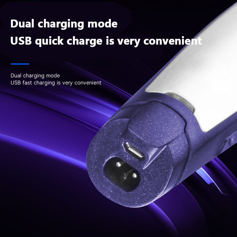 Kemei 3-ühes professionaalne juukselõikur, laetav 0 mm kiilaspeaga juukselõikur Barberi juukselõikusmasin USB-kaabliga KM-5021