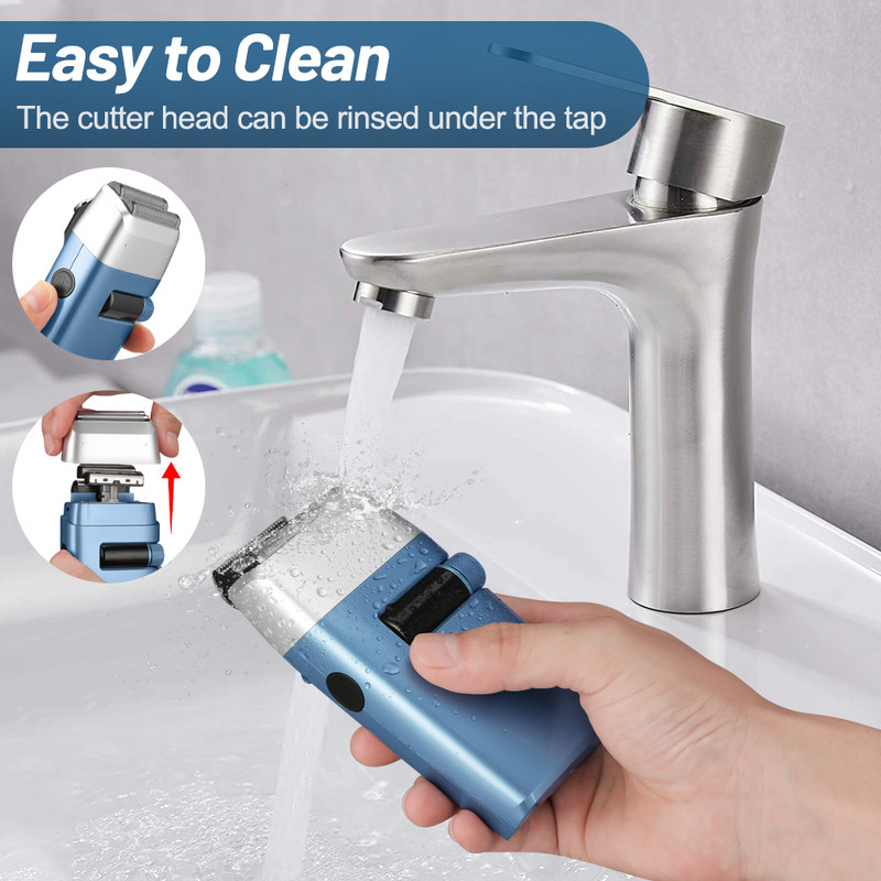 YBLNTEK Mašina za šišanje 2 u 1 Električni aparat za brijanje Muškarci Trimer za šišanje Brijač za bradu Profesionalni klipni stroj za brijanje ćelave glave