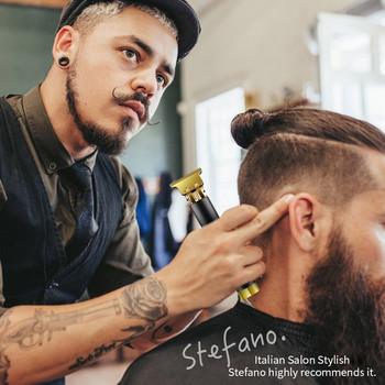 Професионален тример за коса Безжична електрическа машинка за подстригване Самобръсначка за брада Мъжки подстригващи фризьорски машини за мъже Стил на подстригване