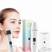 EMS ultrahangos bőrradír vibrációs arc spatula peeling lapát ion akne mitesszer eltávolító tiszta kavitációs arcmasszírozó