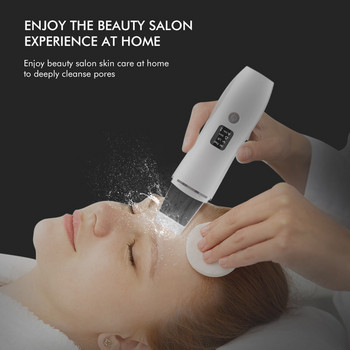 EMS Ultrasonic Skin Scrubber Vibration Spatula προσώπου Peeling Shovel Ion Acne Remover Blackhead Clean Cavitation Face Massager