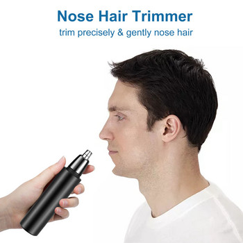 Машинка за подстригване на косми в носа Безболезнена машина за премахване на косми от носа за мъже и жени USB акумулаторна машина за премахване на косми Инструмент за подстригване на косми в носа