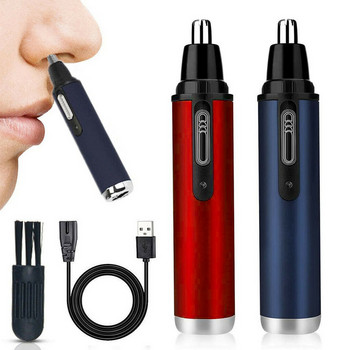 Ηλεκτρική κουρευτική μηχανή για τα αυτιά μύτης Φρύδια κούρεμα μαλλιών στο αυτί Εργαλείο ξυρίσματος Επαναφορτιζόμενη USB για άνδρες Γυναικεία κουρευτική μηχανή 2 χρωμάτων