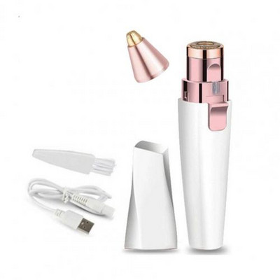 Szemöldök szőrtelenítő kettő az egyben elektromos vízálló fej USB szemöldökvágó Unisex szőrtelenítő kényelmes arcborotva mini szőrtelenítő