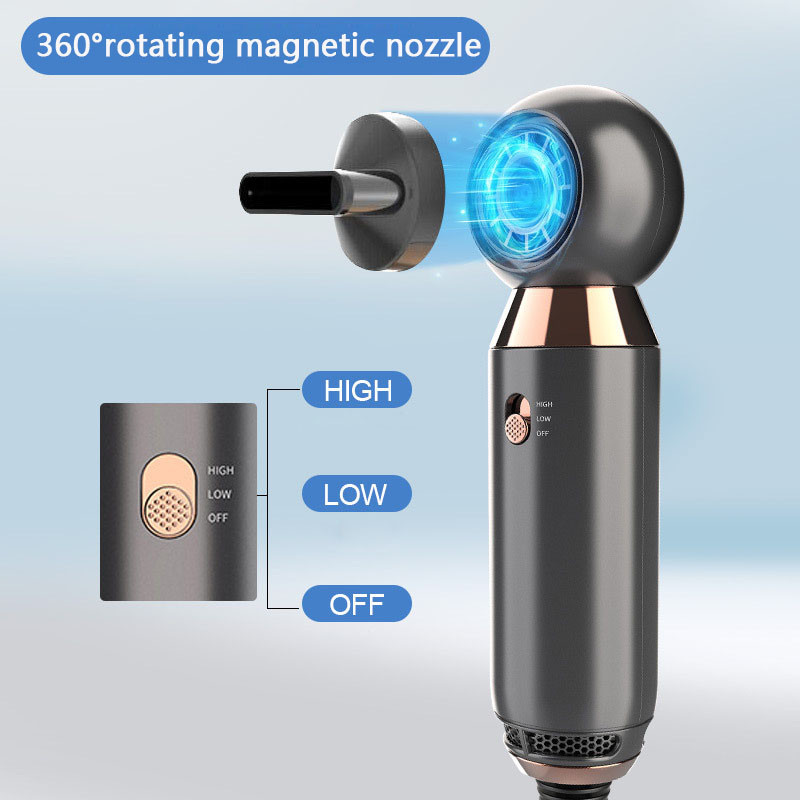Profesionalno sušilo za kosu 800 W Sušilo za kosu bez listova Sušilo za kosu za brzo sušenje Lagano malo bučno sušilo za kosu