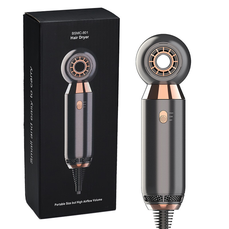 Profesionalno sušilo za kosu 800 W Sušilo za kosu bez listova Sušilo za kosu za brzo sušenje Lagano malo bučno sušilo za kosu