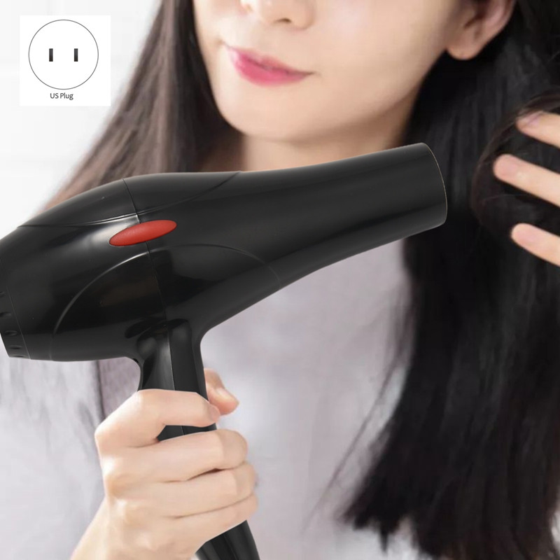 Uscător de păr 6 piese 2200W Uscător de păr de uz casnic Difuzor/pieptene Salon Priză SUA