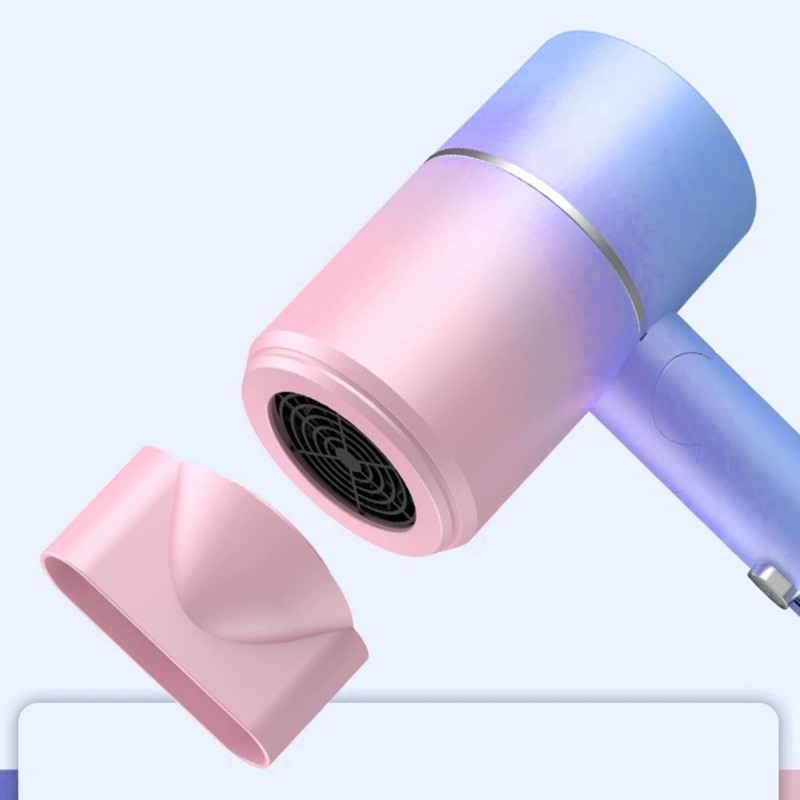 Uscător de păr CHI Ionic Uscător de păr puternic cu vânt cald/rece Uscător de păr pliabil compact de călătorie pentru salon acasă Călătorii Femeie Copii