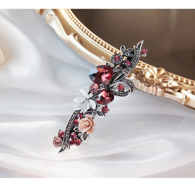 Molan kristalni cvijet proljetna gornja kopča riječna kopča elegantna ženska modna ukosnica za kosu