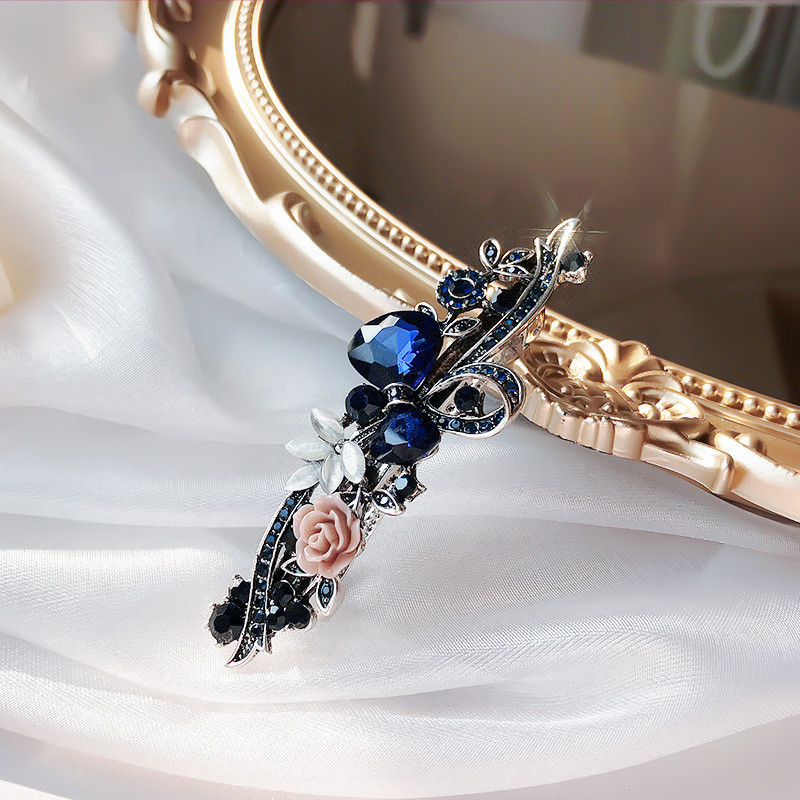 Molan kristalni cvijet proljetna gornja kopča riječna kopča elegantna ženska modna ukosnica za kosu