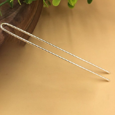 REGELIN Ezüst színű /Arany színű Hajrudak U alakú Hajtűk Üres Alapbeállítás 10db/tétel 2mm*110mm Női Ékszertömbök