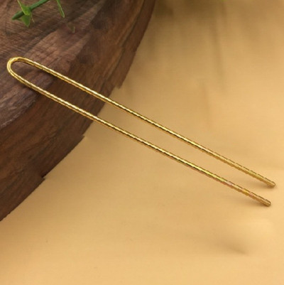 REGELIN Ezüst színű /Arany színű Hajrudak U alakú Hajtűk Üres Alapbeállítás 10db/tétel 2mm*110mm Női Ékszertömbök