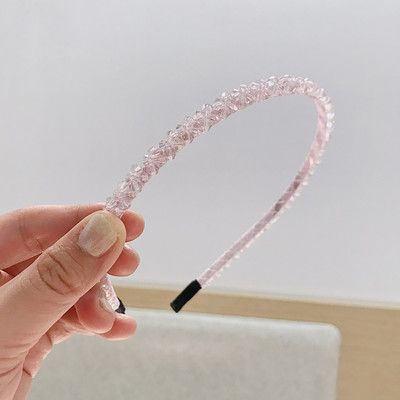 Аксесоар за коса Лента за коса с кристални мъниста Дамска дамска коса Аксесоари за момичета