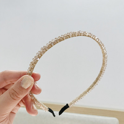 Аксесоар за коса Лента за коса с кристални мъниста Дамска дамска коса Аксесоари за момичета