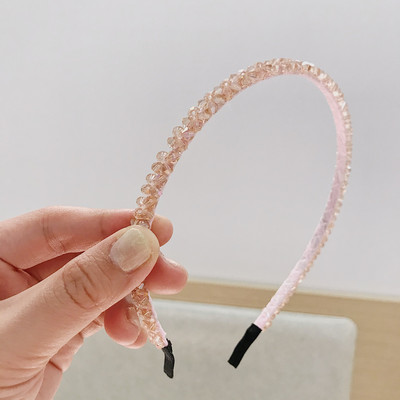 Аксесоар за коса Лента за коса с кристални мъниста Дамска дамска коса Аксесоари за момичета