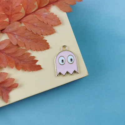 JeQue 10 kom/lot Emajl Crtić Halloween Ghost Charms DIY Izrada nakita Modne naušnice Ogrlica Narukvica Privjesci Dodaci