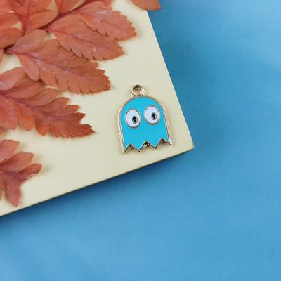 JeQue 10 kom/lot Emajl Crtić Halloween Ghost Charms DIY Izrada nakita Modne naušnice Ogrlica Narukvica Privjesci Dodaci
