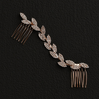 Сватбени гребени за коса Фиби за коса Щипки за булка Жени Момичета Бижута за коса Аксесоари Bling Rhinestone Глава Бижута за оформяне на коса