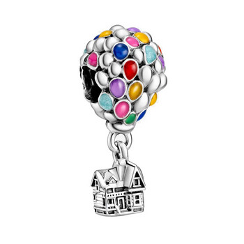 Fashion Heart Ballon Animals Dangle Beads Fit Original & Charms βραχιόλι DIY Γυναικεία κοσμήματα
