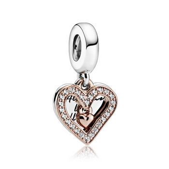 Fashion Heart Ballon Animals Dangle Beads Fit Original & Charms βραχιόλι DIY Γυναικεία κοσμήματα