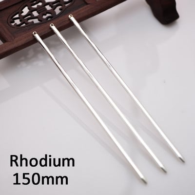 10db Hajrudak Fém Hajtűk Üres 125mm Hosszú Rúdtalp ékszerkészítéshez Esküvői Menyasszonyi Haj Kiegészítők Barkács alkatrészek