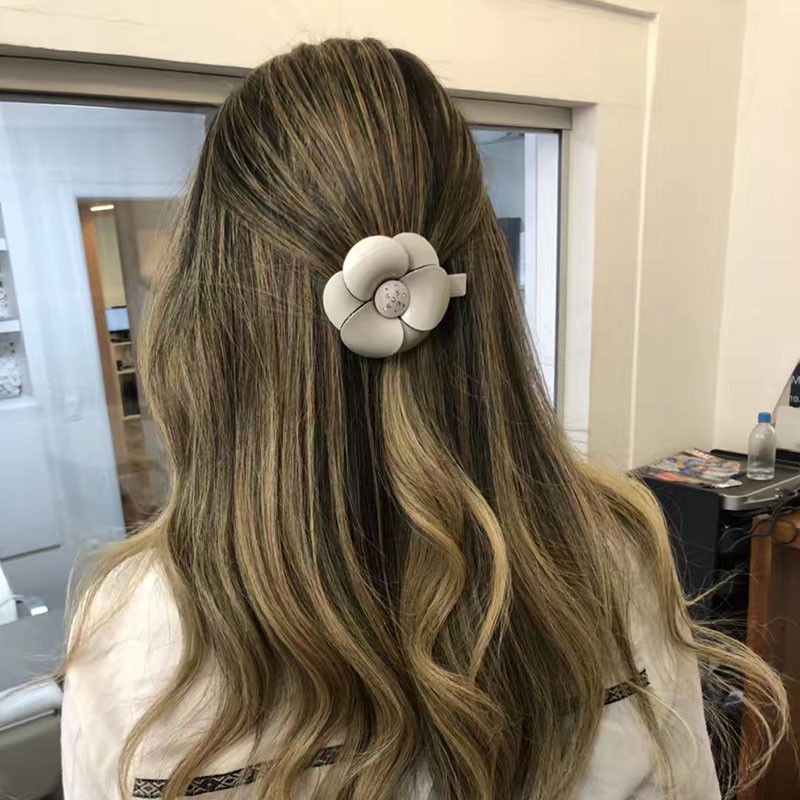 Camellia Ukosnice Acetat Ukosnice za kosu Držači za konjski rep Duck Clip Rhinestones Dodaci za kosu za djevojke Modni nakit