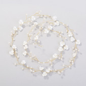 Kristalne trake za glavu Traka za glavu od cvijeća od smole Vjenčani dodaci za kosu Ručno izrađeni cvjetni biserni ukrasi za glavu Pokrivala za kosu