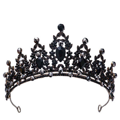 KMVEXO Esküvői Haj Tiara Kristály Menyasszonyi Korona Arany Szín Diadem Fátyol Tiaras Esküvői Haj Kiegészítők Fejfedők Fejékszerek