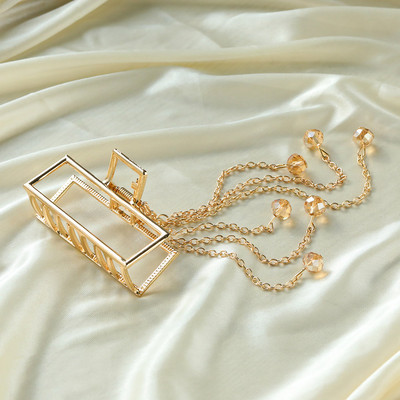 Vintage zlatne boje Geometrijske kopče za kosu Metalna kandža za kosu Križ Kosa za kosu Traka za glavu Ukosnica Račić za kosu Ženski dodaci za kosu Nakit