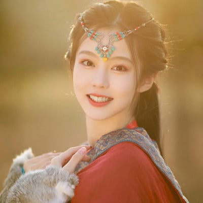 Cigány Török Bohém Fejlánc Indiai Haj Ékszer Törzsi Homlok Tánc Esküvői Haj Kiegészítők Boho Fejpánt Fejdíszek