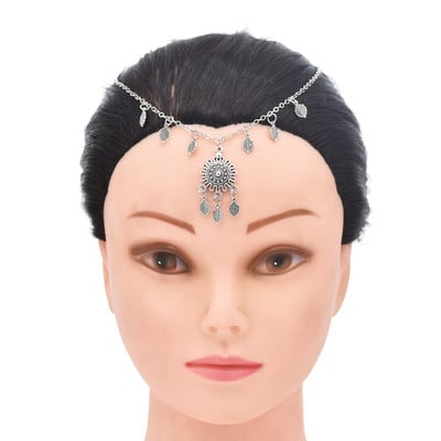 Cigány Török Bohém Fejlánc Indiai Haj Ékszer Törzsi Homlok Tánc Esküvői Haj Kiegészítők Boho Fejpánt Fejdíszek
