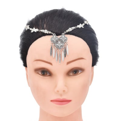 Cigány Török Bohém Fejlánc Indiai Haj Ékszer Törzsi Homlok Tánc Esküvői Haj Kiegészítők Boho Fejpánt Fejdíszek