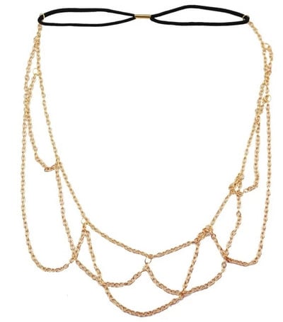 Cigány Török Bohém Fejlánc Indiai Haj Ékszer Törzsi Homlok Tánc Esküvői Haj Kiegészítők Boho Fejpánt Fejdíszek