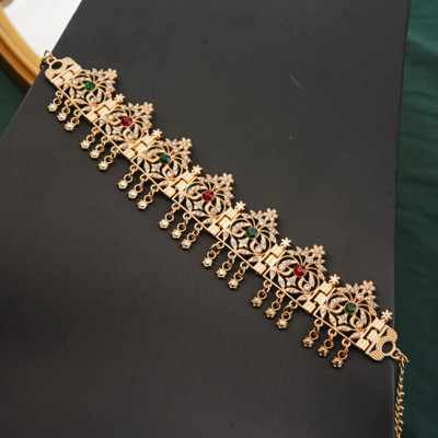 Marokansko vjenčanje Perle za kosu Nakit Traka za glavu od kristala u zlatnoj boji Cvjetna ogrlica Alžirska kruna, ženski dar