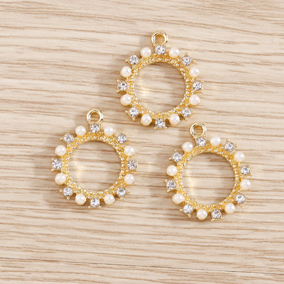 5 bucăți Brelocuri elegante de urs cu animale de cristal pentru realizarea de bijuterii Brelocuri cu flori de stea, lună, pandantive pentru coliere, cercei, accesoriu