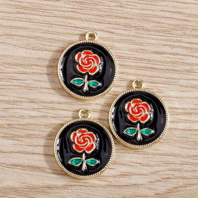 5 bucăți Brelocuri elegante de urs cu animale de cristal pentru realizarea de bijuterii Brelocuri cu flori de stea, lună, pandantive pentru coliere, cercei, accesoriu