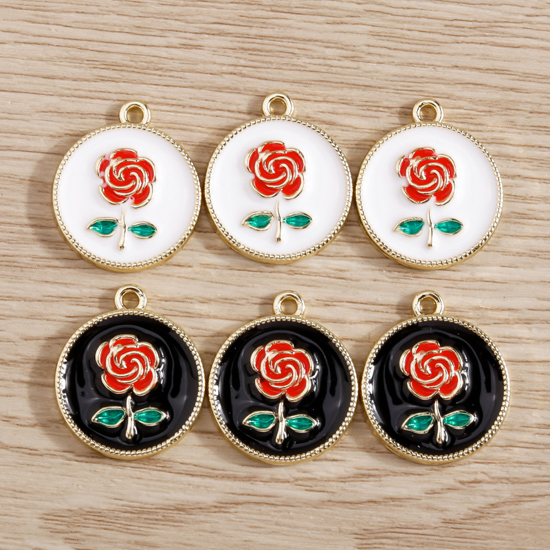 5 bucăți Brelocuri elegante de urs cu animale de cristal pentru realizarea de bijuterii Brelocuri cu flori de stea, lună, pandantive pentru coliere, cercei, accesoriu