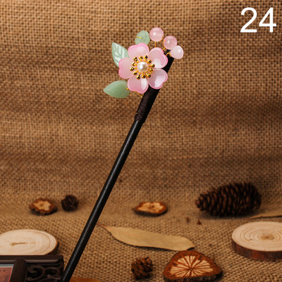 Nove ručno rađene luksuzne cvjetne ukosnice Štapići za kosu Vintage drvene kineske igle za kosu Ukrasi za kosu Nakit za glavu