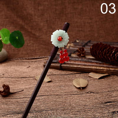 Nove ručno rađene luksuzne cvjetne ukosnice Štapići za kosu Vintage drvene kineske igle za kosu Ukrasi za kosu Nakit za glavu