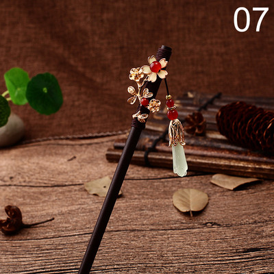 Nove ručno rađene luksuzne cvjetne ukosnice Štapići za kosu Vintage drvene kineske igle za kosu Ukrasi za kosu Nakit za glavu